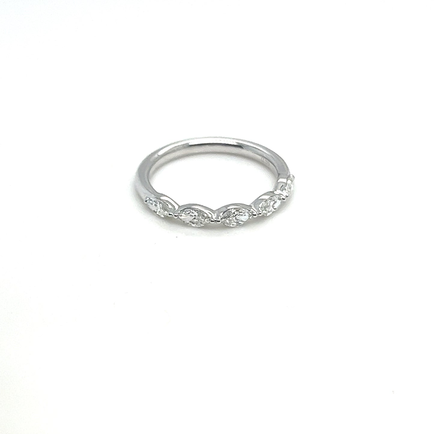 White Gold Marquise Diamond Band