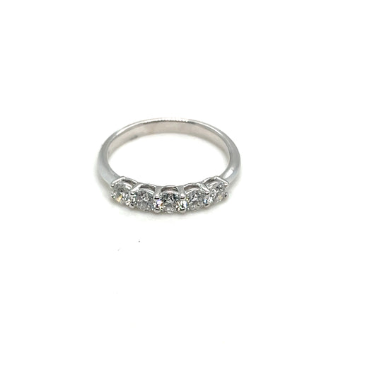 5 Diamond White Gold Band