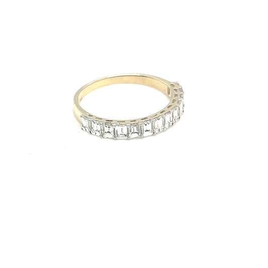 13 Emerald Cut Diamond Band