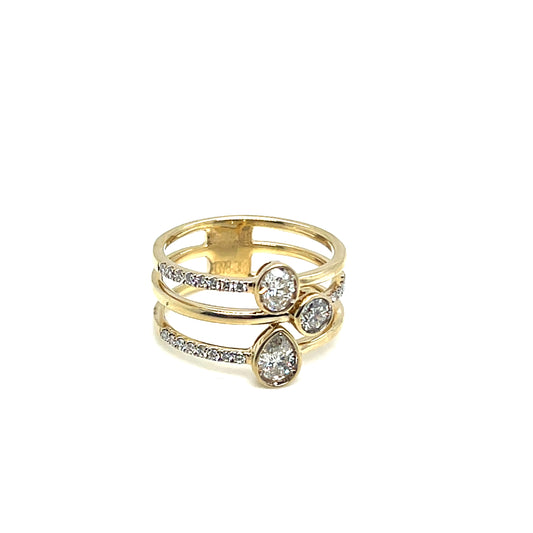 3 Tier Diamond Ring