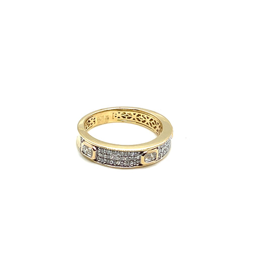 14Kt Yellow Gold Diamond Fashion Band