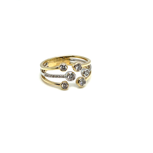 Crossover Diamond Fashion Ring