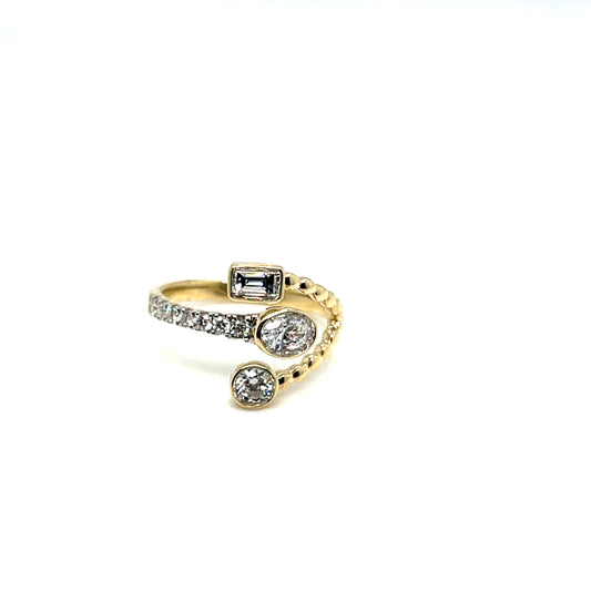 Yellow Gold Diamond Fashion Ring