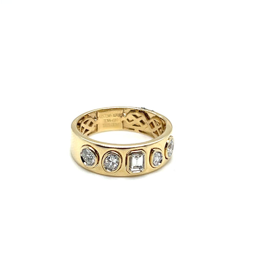 Multi Shaped Diamond Fashion Band