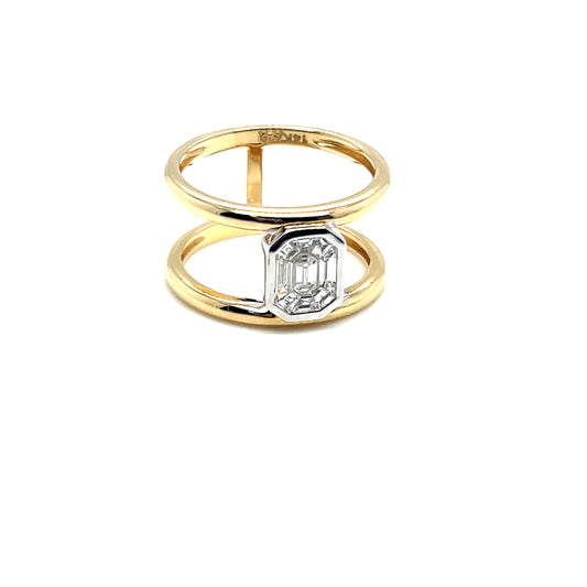 14Kt Yellow Gold Diamond Fashion Ring