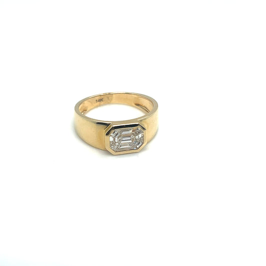 14Kt Yellow Gold Diamond Fashion Ring