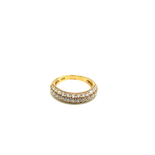 14Kt Yellow Gold Diamond Fashion Band