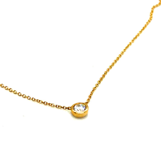 14Kt Yellow Gold Diamond Necklace