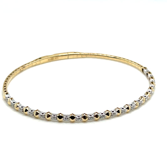 Diamond Flexible Bangle Bracelet