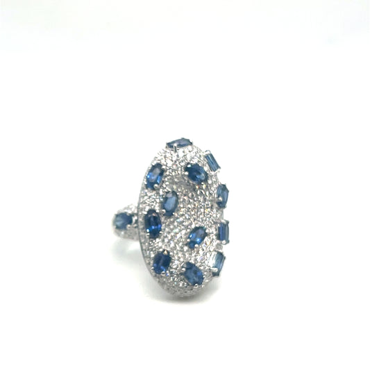 Sapphire and Diamond Fashion Ring