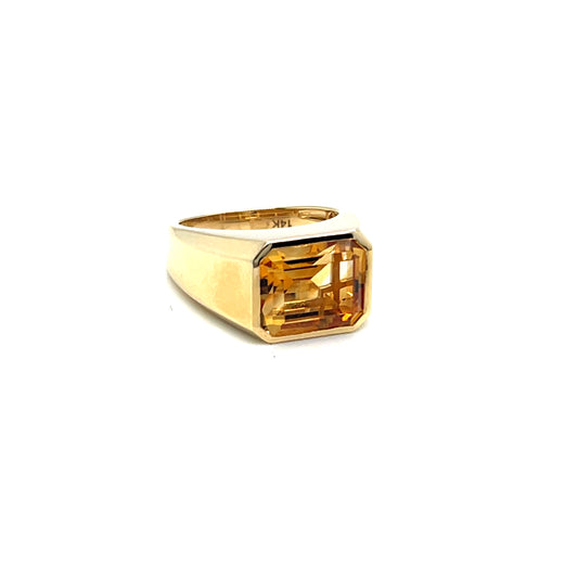 14Kt Yellow Gold Citrine Fashion Ring