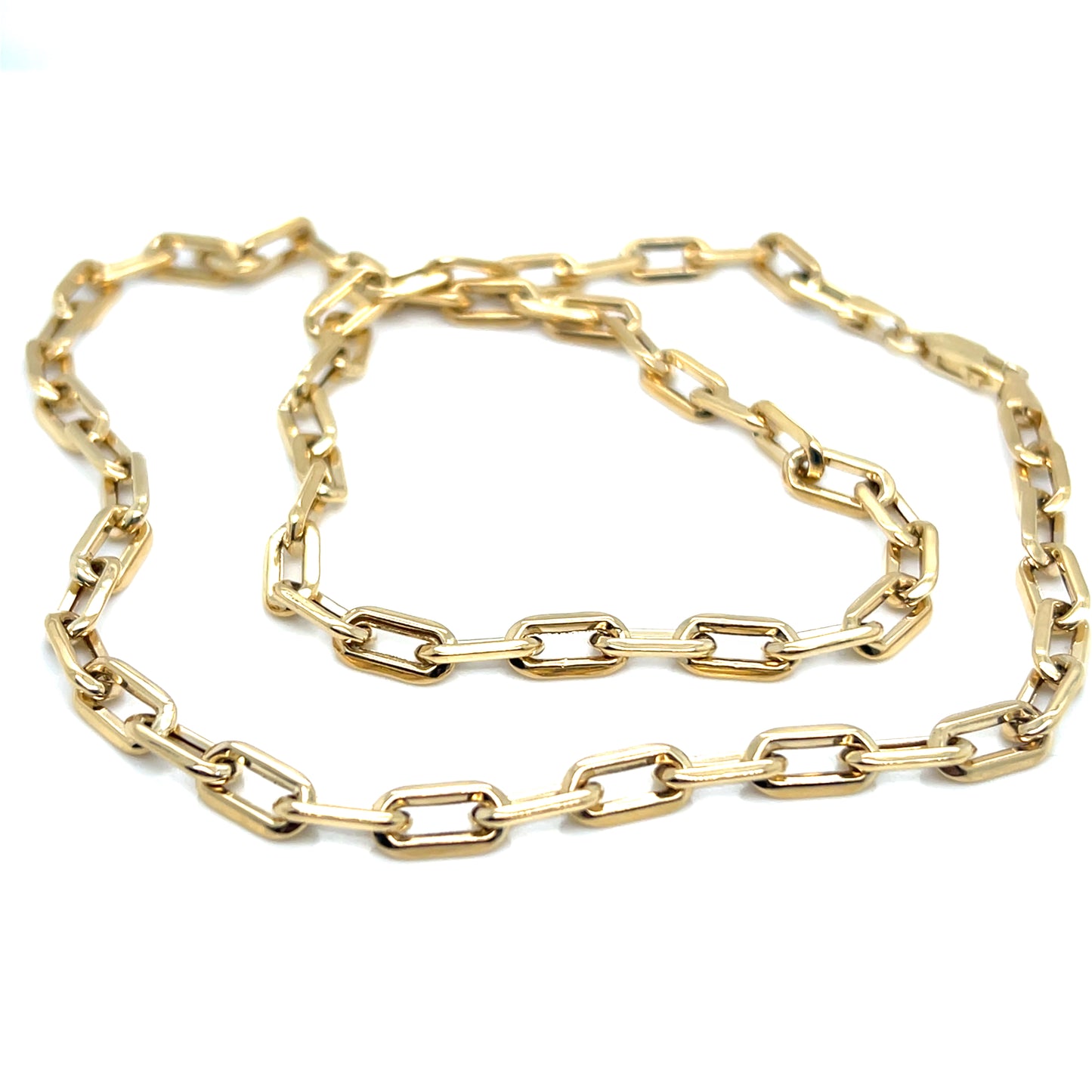 14Kt Yellow Gold 20" Gold Link Necklace