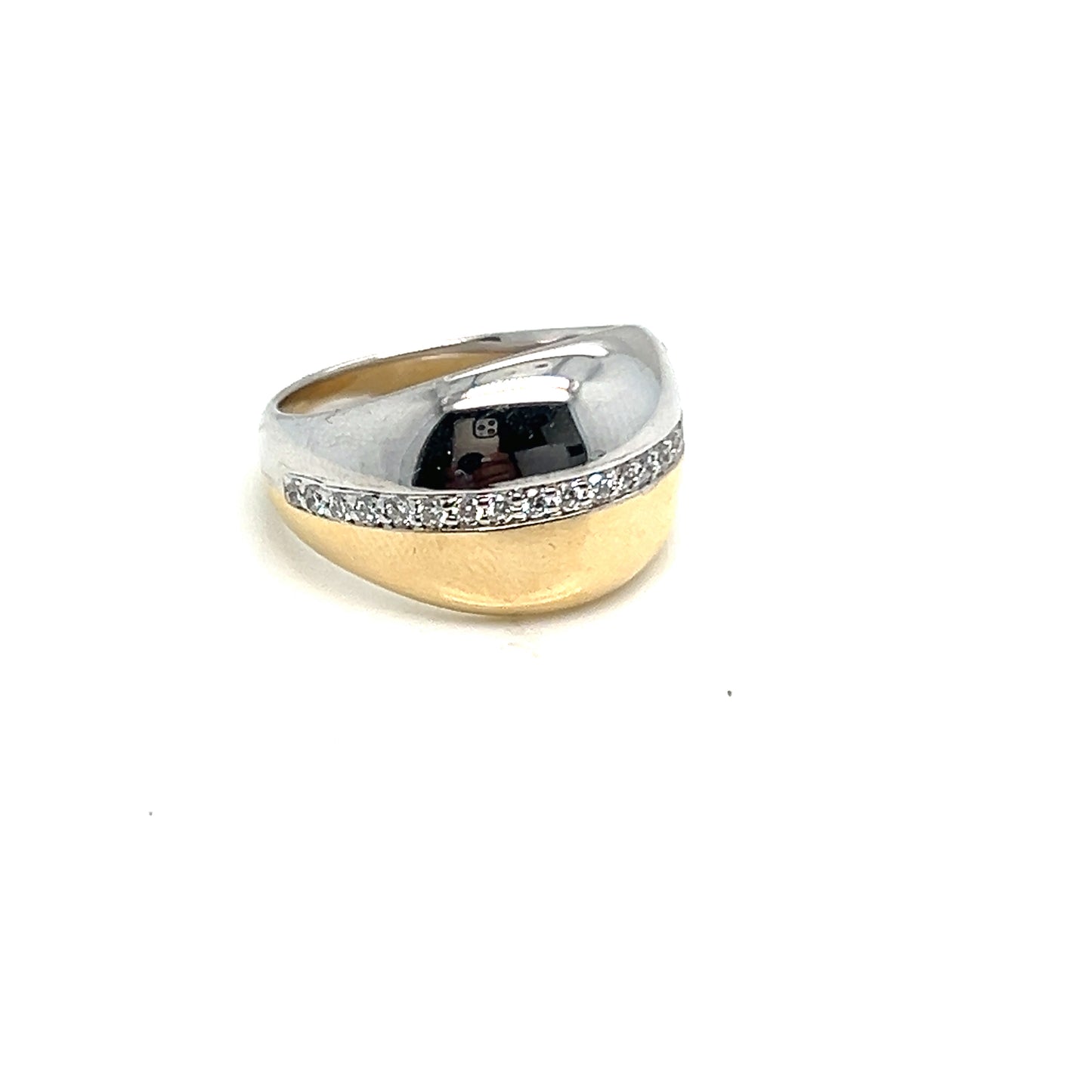 Two Tone Diamond Ring