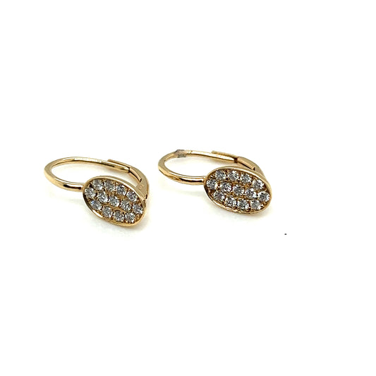Bassali Oblong Diamond Earrings
